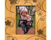 3.5 x 5 Frame with Flowers and Butterflies