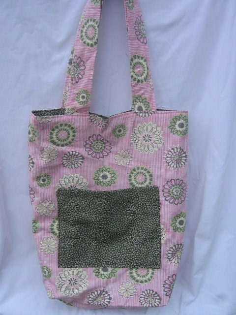Vintage Look Reversible tote bag