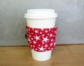 SALE Star Reversible Coffee Cozy
