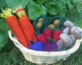 Custom Farmer's Market Wool Play Food Basket