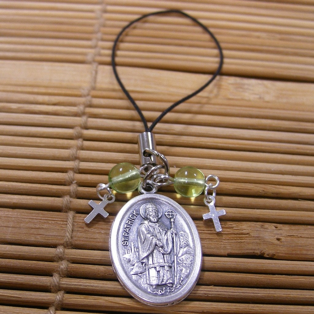 St. Patrick of Ireland Cellphone Charm
