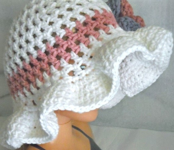 Cloudy Crochet: Fast & Easy crocheted summer hat with brim