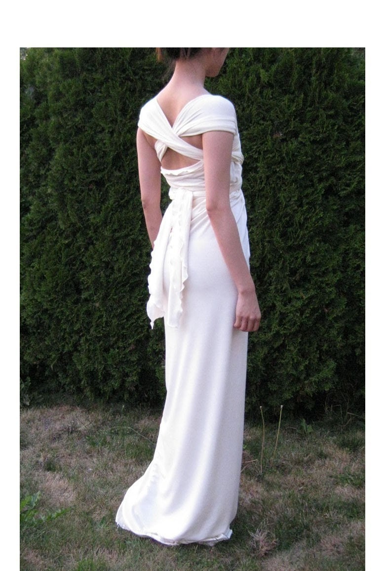 Grecian Wrap Dress Wedding Dress From christintina