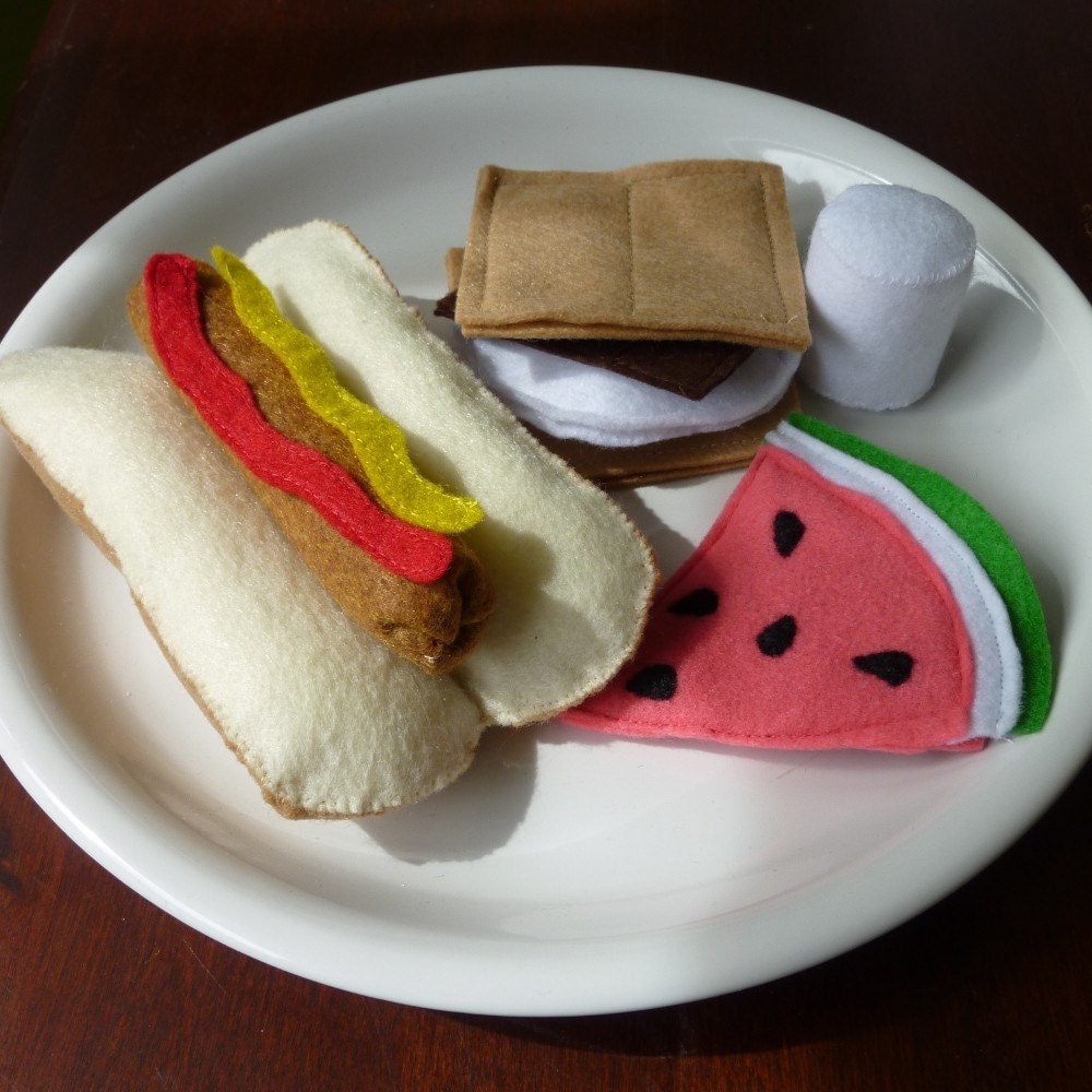 Camping Cookout - Felt Play Food
