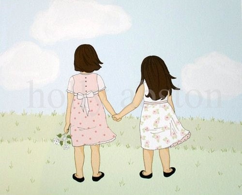 Sisters 8 x 10 art print