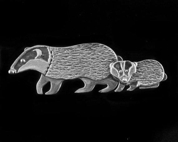 Mother and Baby Badger