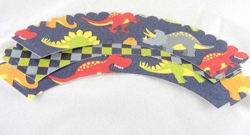 Dinosaur Cupcake Wrappers