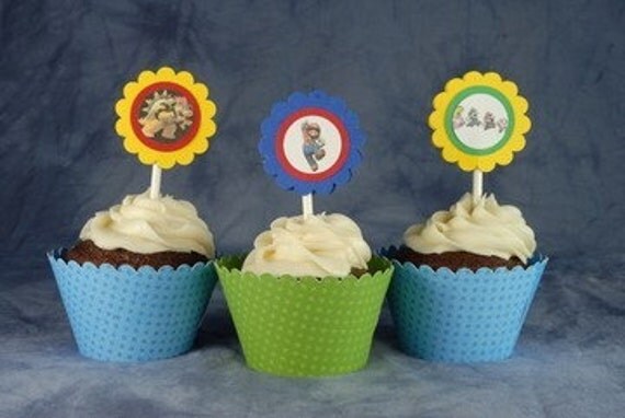 Super Mario Brothers Cupcake Toppers