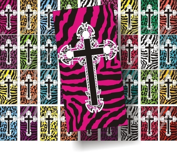 Super Cool Crosses 2x1 inches for pendant scrapbook and more digital 