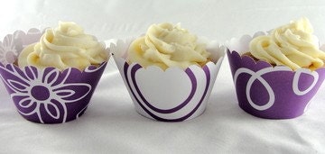 Purple Cupcake Wrappers
