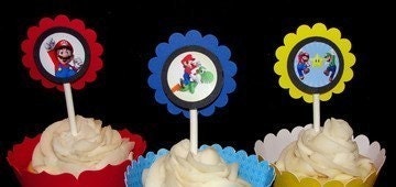 Super Mario Brothers Cupcake Toppers 2