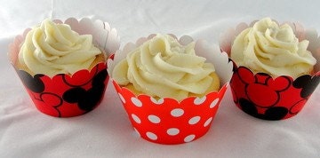 Mickey and Minnie Mouse Cupcake Wrappers
