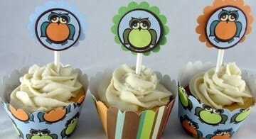 Owl Cupcake Wrappers