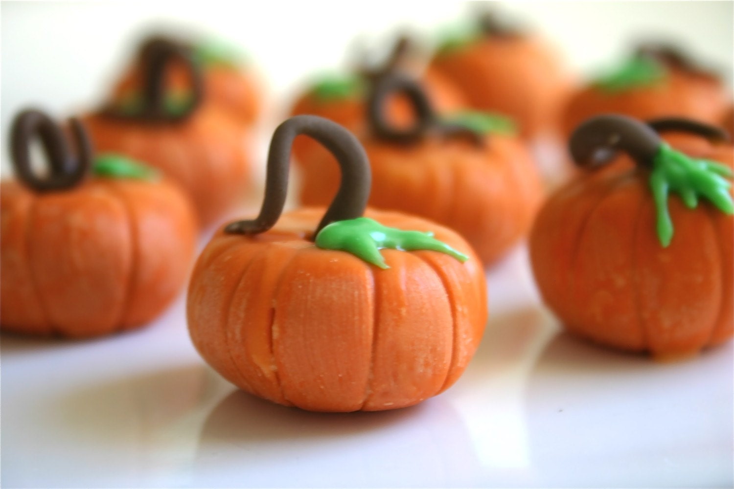 Edible Chocolate Filled Candy Pumpkins 1 DOZEN