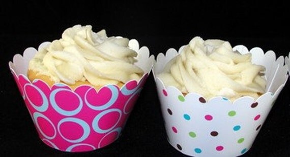 Pink Owl Cupcake Wrappers