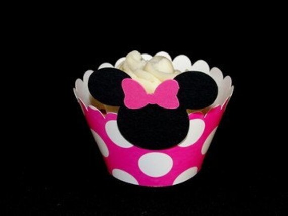 Minnie Mouse Hot Pink Birthday Cupcake Kit