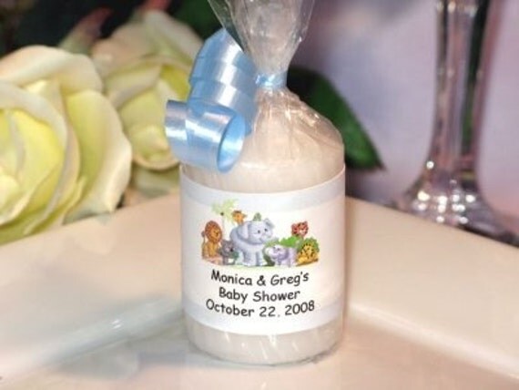 Personalized Baby Shower Favors on Personalized Baby Shower Candle Votive Favors   Many Colors And Themes