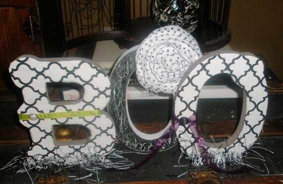 BOO Halloween Letters