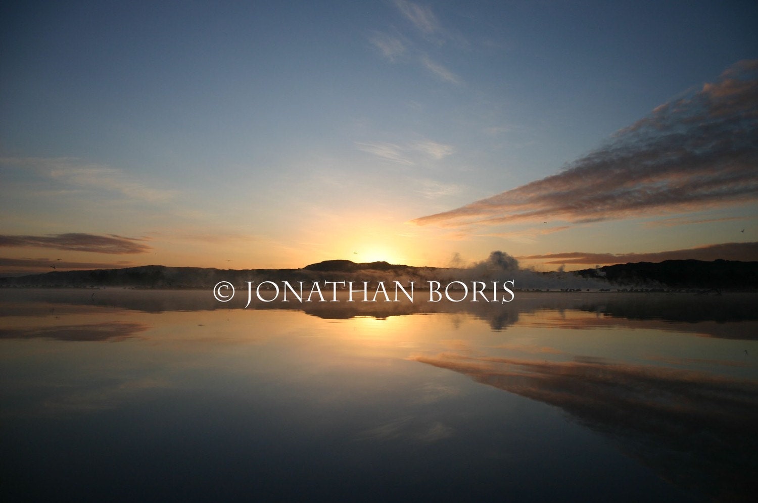 Sunset at Lake Rotorua, New Zealand- 8x10 Print