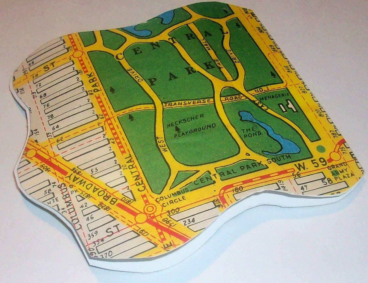 New York City Map Wavy Greeting Card