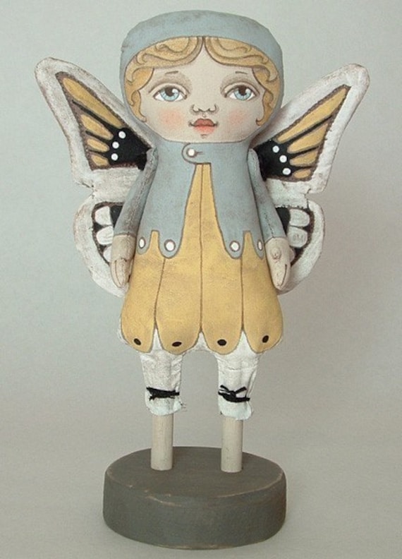 Butterfly Fairy-- Original Folk Art Doll-- Made to order within 7 days