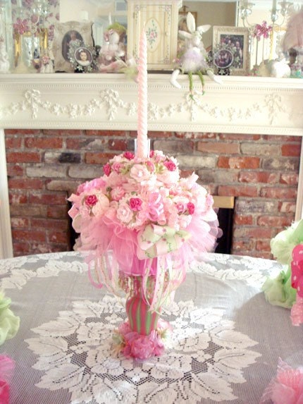 HUGE Faux Cupcakes Cupcake Centerpiece Your Color Theme Princess Fairy 