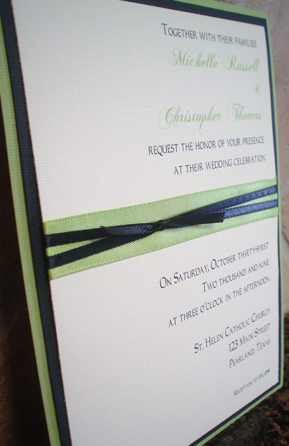 Michelle - Layered Wedding Invitation