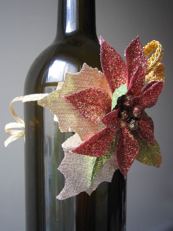 all that glitters wine bottle corsage