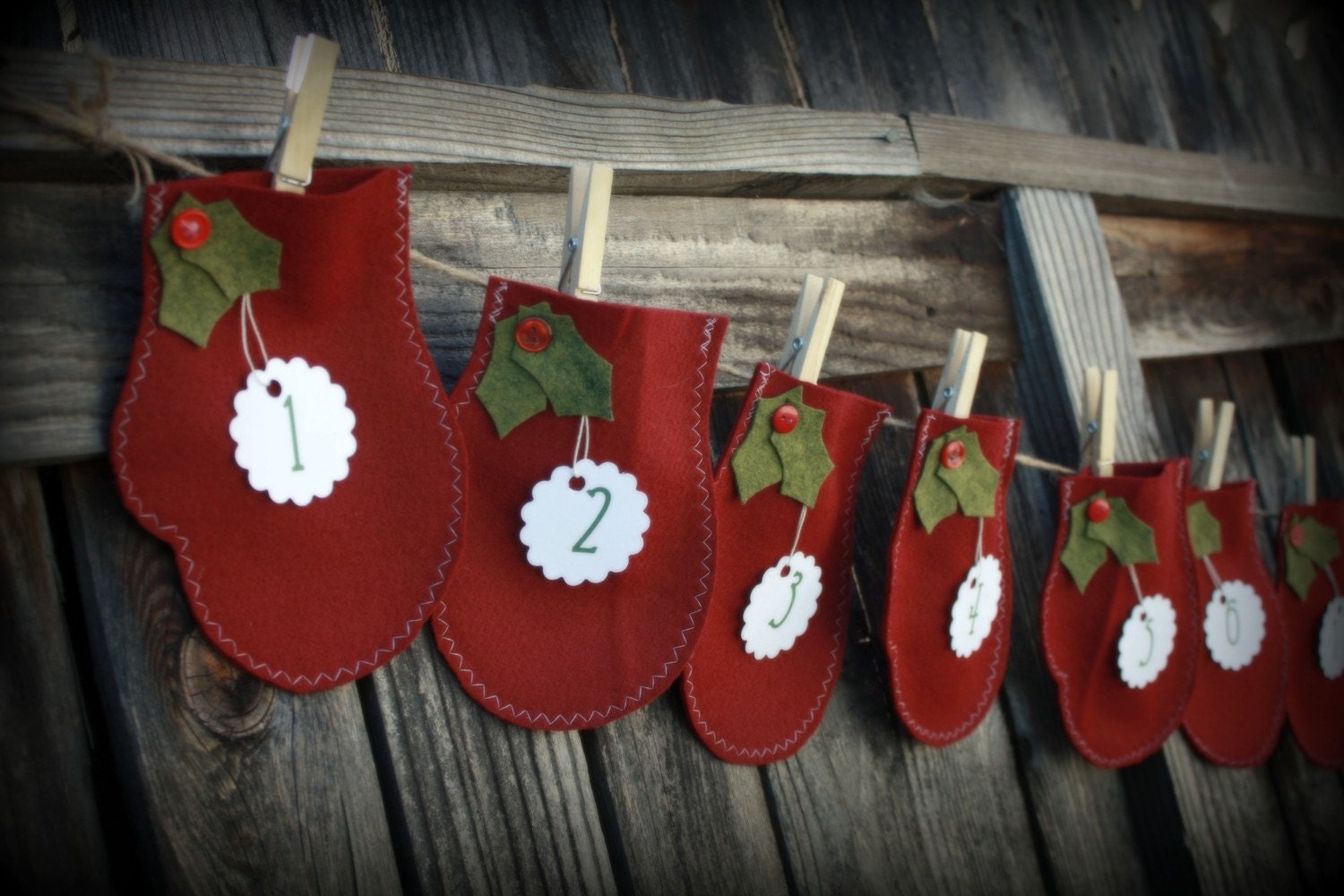12 day Christmas Advent Countdown Garland, FREE Advent Activity Cards