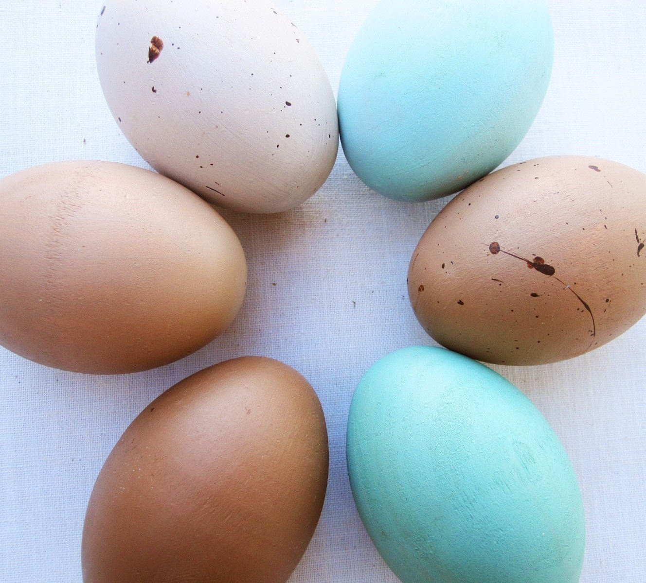 Wooden eggs- heritage breed chicken eggs- eco friendly- Waldorf toy