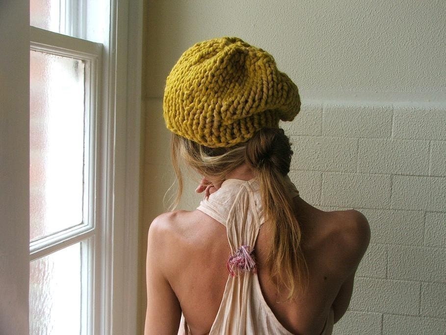 Mustard Yellow Chunkier hat