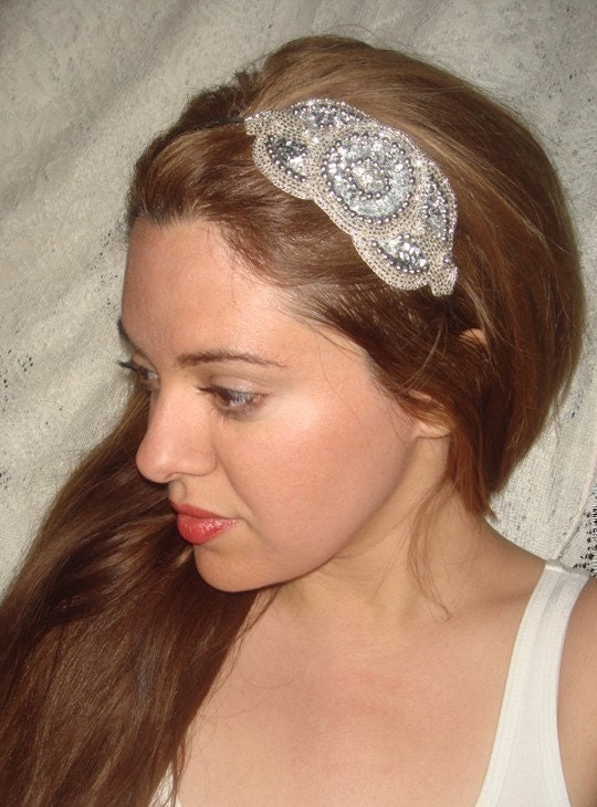  Bridal Headpiece Wedding Bridal Headband Accessories Sequin Headband