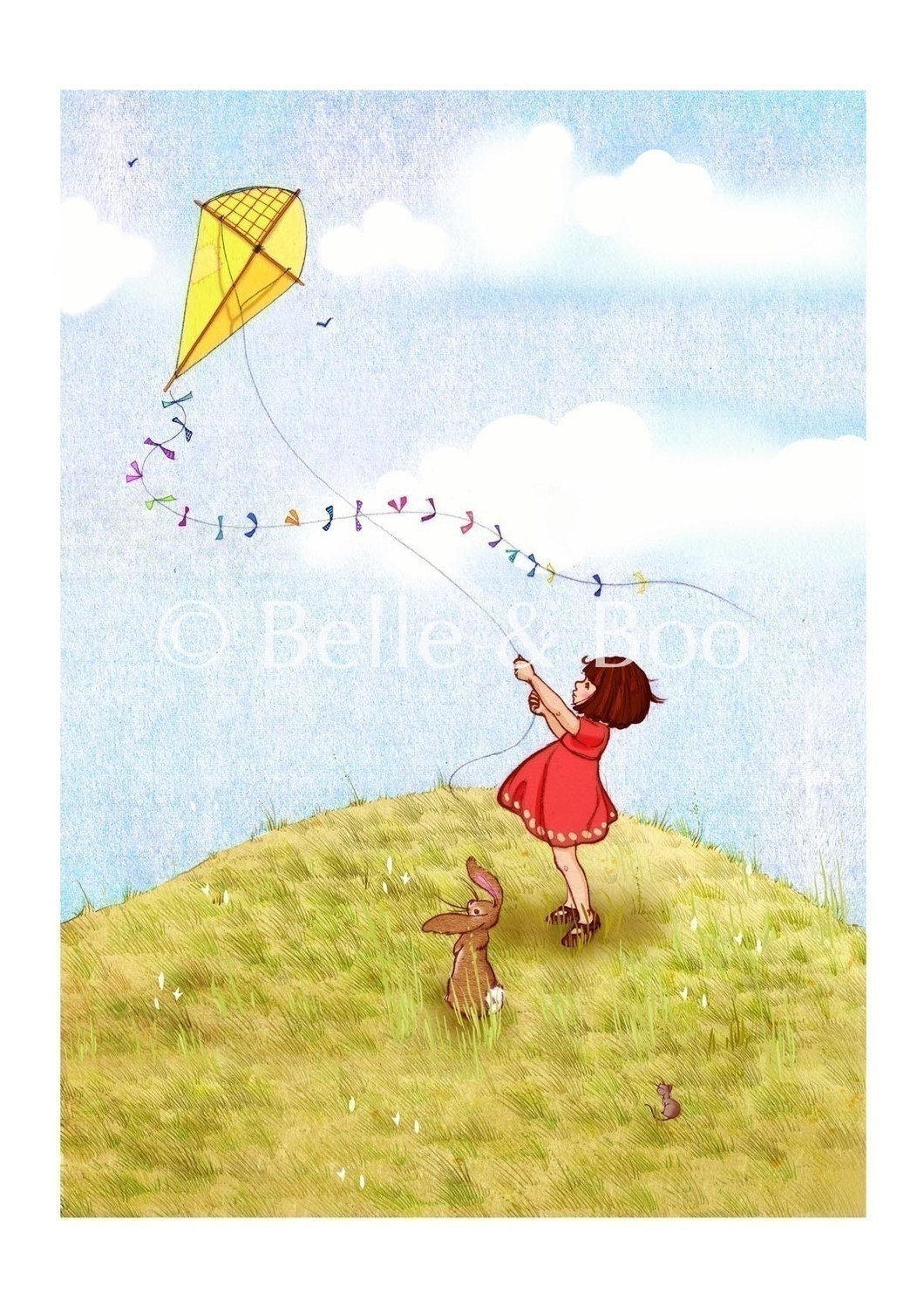 Belle and Boo Fly a Kite