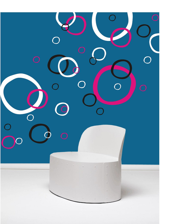 BUBBLES CIRCLES wall decals kids room stickers art (3 COLORS)