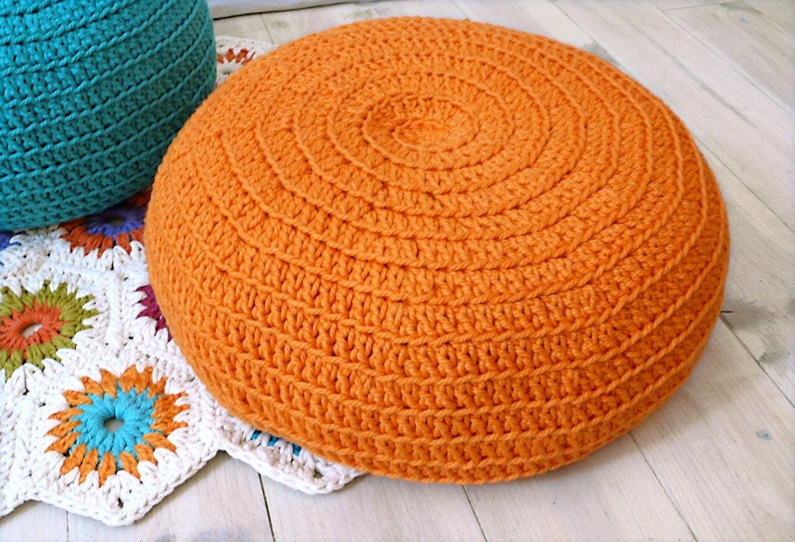 Crochet Almofada para Chão