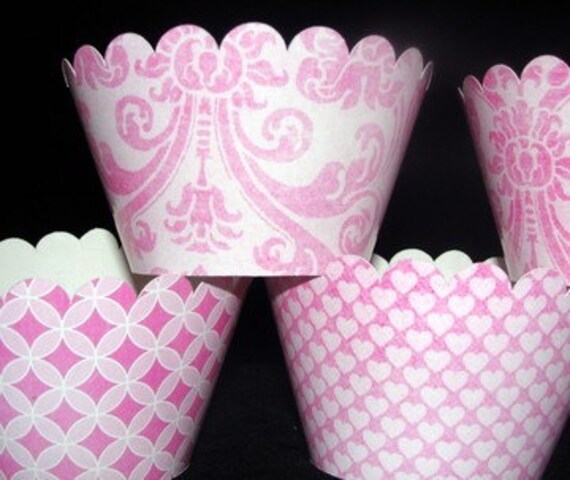 Pretty in Pink Cupcake Wrappers