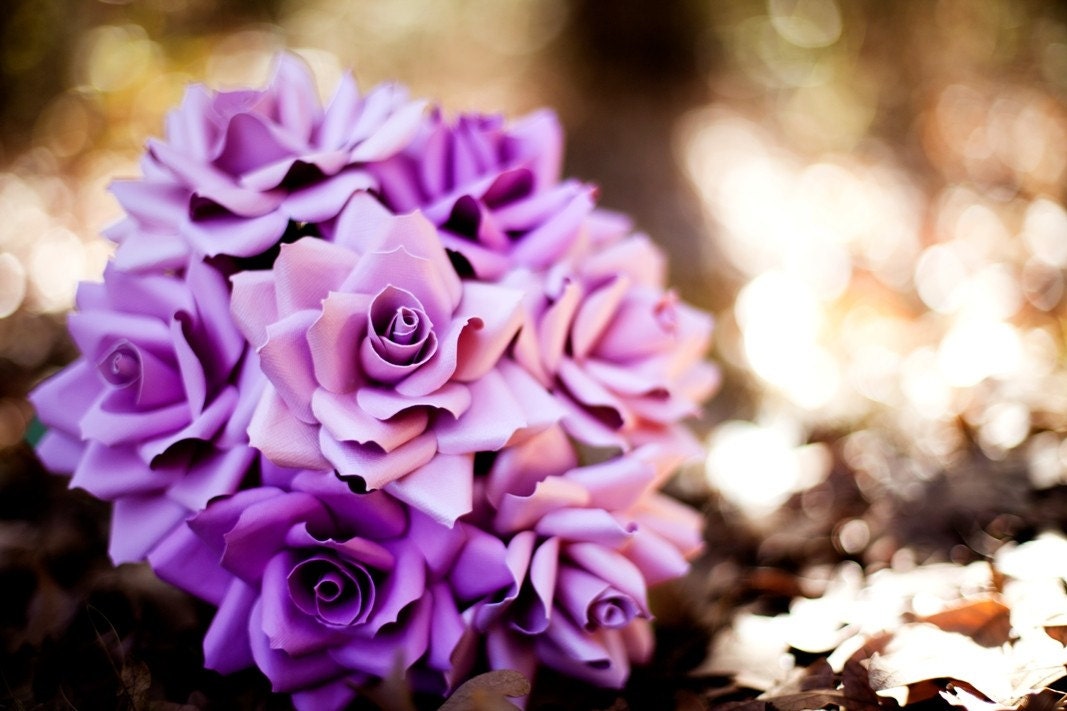 paper flower - extraordinary paper rose in your cardstock color choice