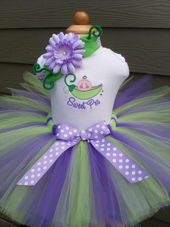 Sweet Pea Birthday Tutu Set-pink, birthday, tutu, set, personalized, fairy