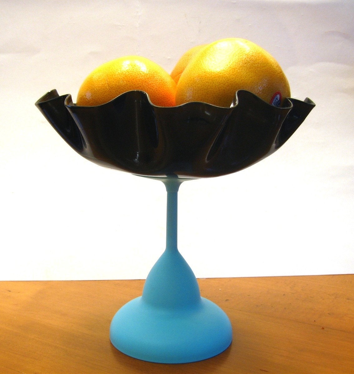 RECORD BOWL Pedestal Dish - Judy Collins - Recycled Album