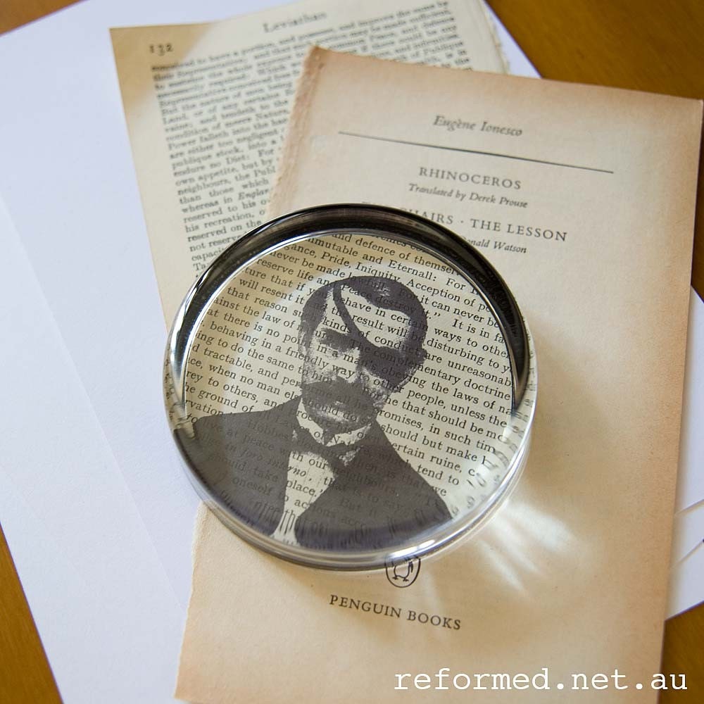 Vintage Man - Round Glass Paperweight