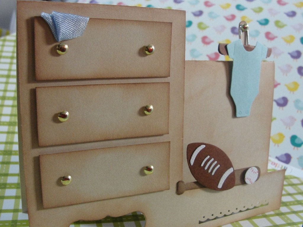 Adorable Little Boy Side Step Dresser Card