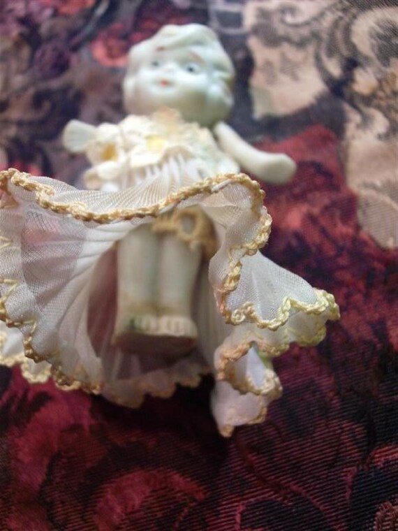 Oh Baby Baby - Vintage Bisque Kewpie Doll - Baby Tiny Boop
