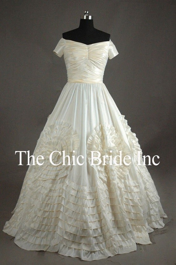 Similar to Jackie O's Wedding Dress Taffeta and Gorgeous From CiCiBridal