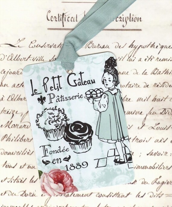 French Gift Tags Le Petit Gateau The Small Cake