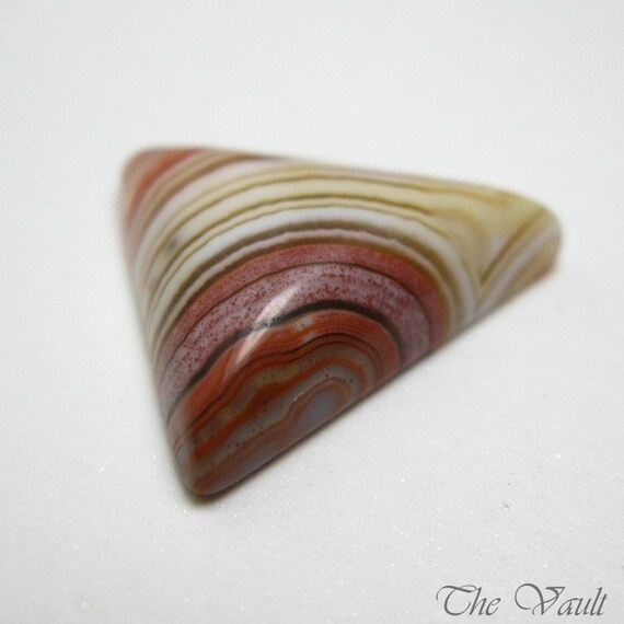 Triangle - Dryhead agate cabochon