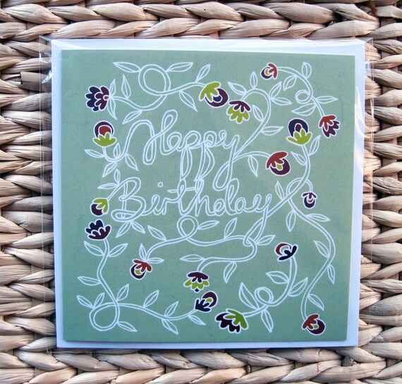 Vines Birthday Card