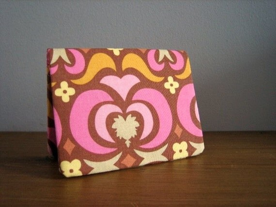 Card Wallet - Pink Garden Maze