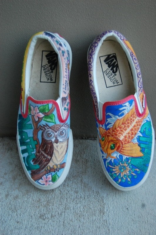 Custom Hand Drawn Vans Sneakers From highcouture