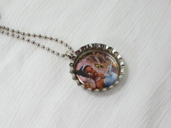 Bottlecap Necklace - The Princess and the Frog
