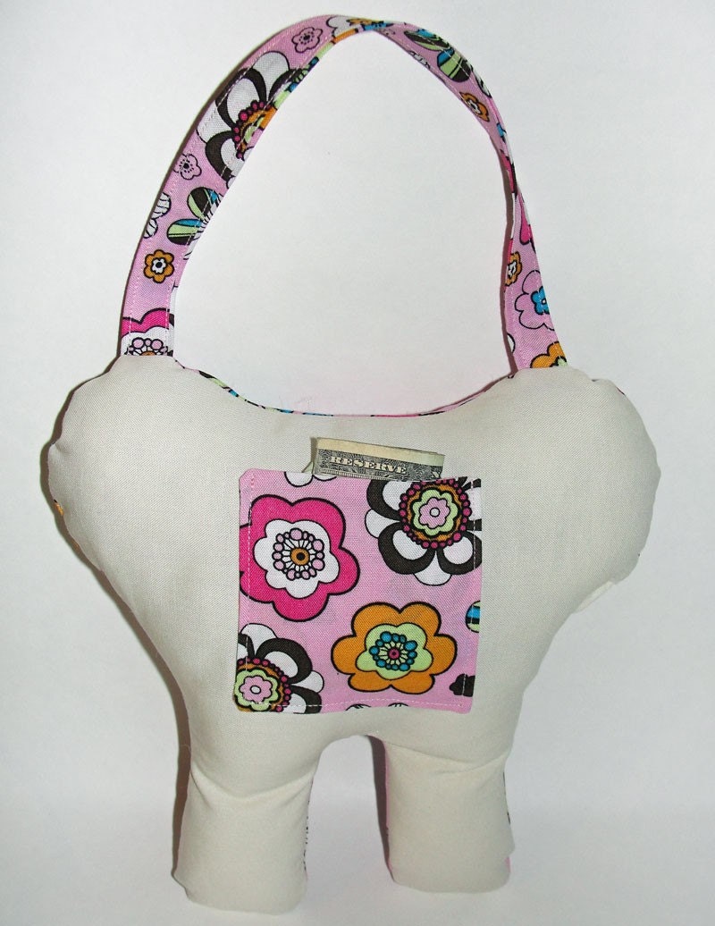 Fun Floral - Tooth Fairy Pillow--READY TO SHIP